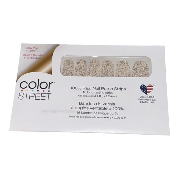 Color Street CANDIED LAVENDER Purple & Holographic Glitter Clear Overlay Set - Picture 2 of 7